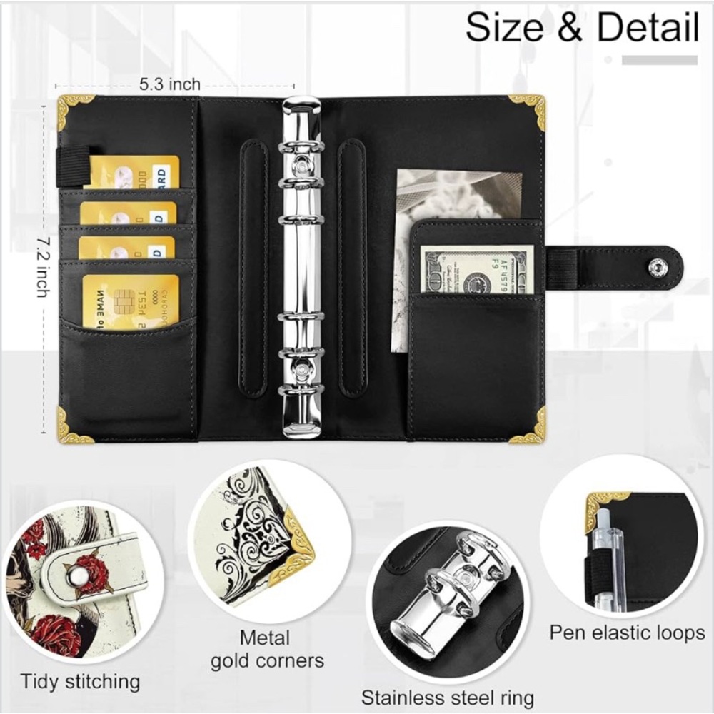Vintage Skull Budget Binder
